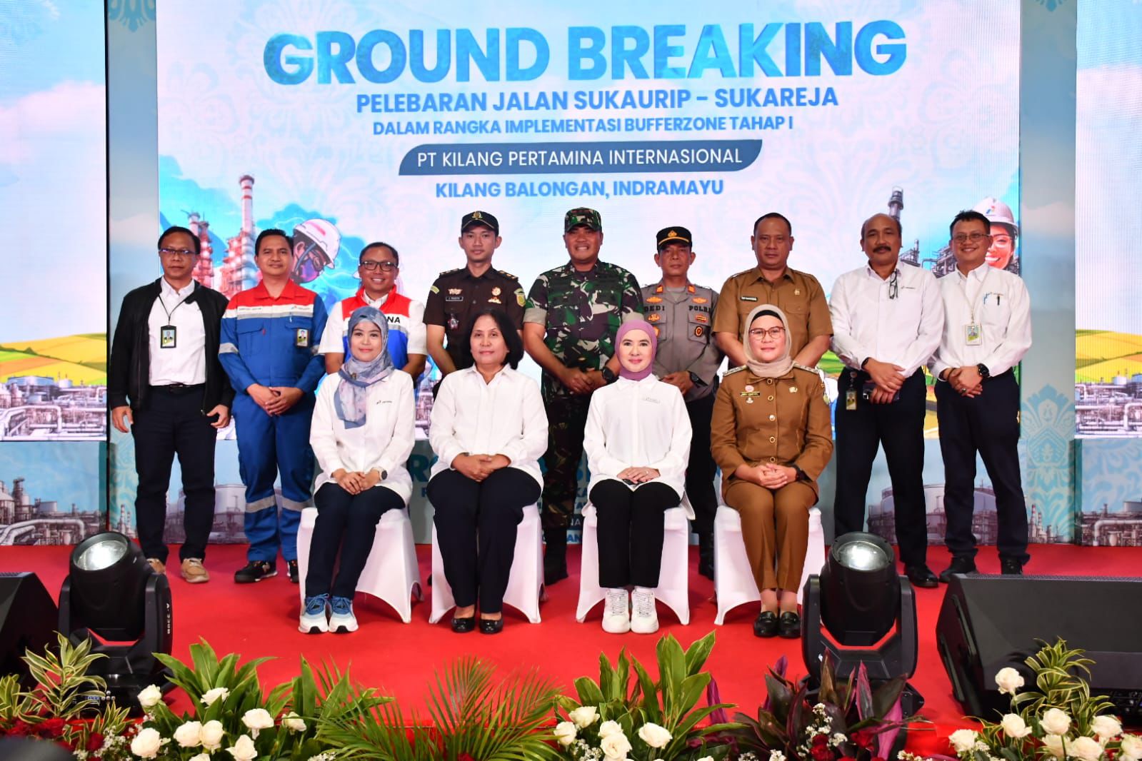 Pertamina Lakukan Groundbreaking Bufferzone Kilang Balongan