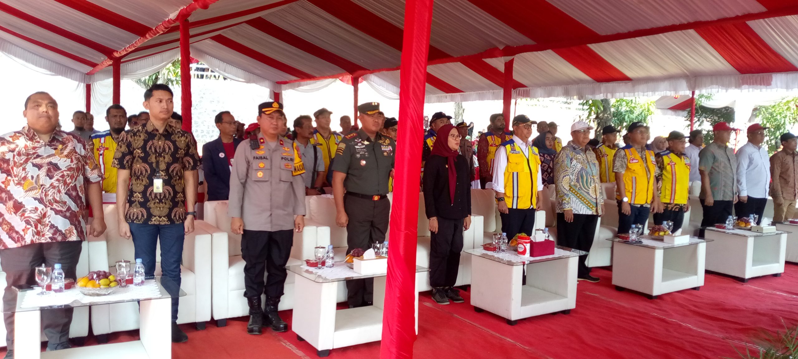 Peresmian Jembatan Gantung Desa Krasak Blok Krasak dengan Krasak Pulo, Kecamatan Jatibarang, Kabupaten Indramayu