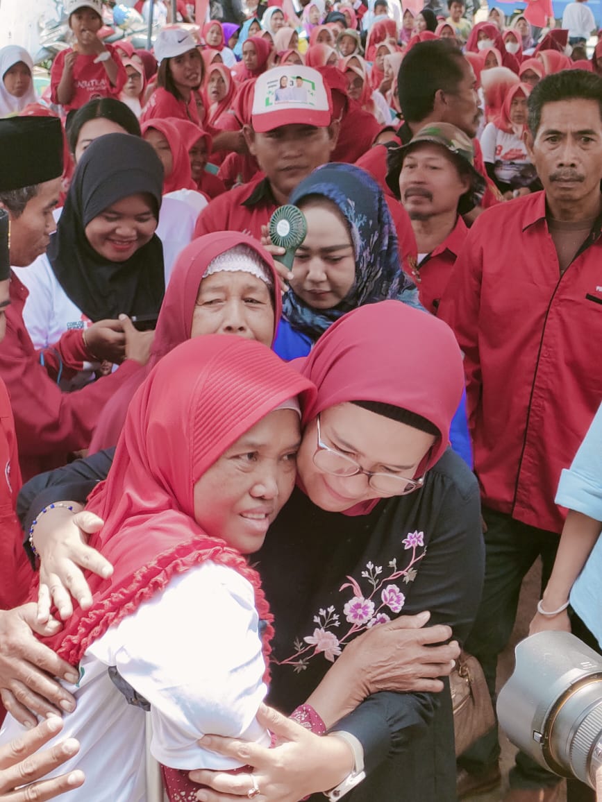 DESA KONGSIJAYA MERAH, TARGETKAN SUARA 80 PERSEN NINA – TOBRONI