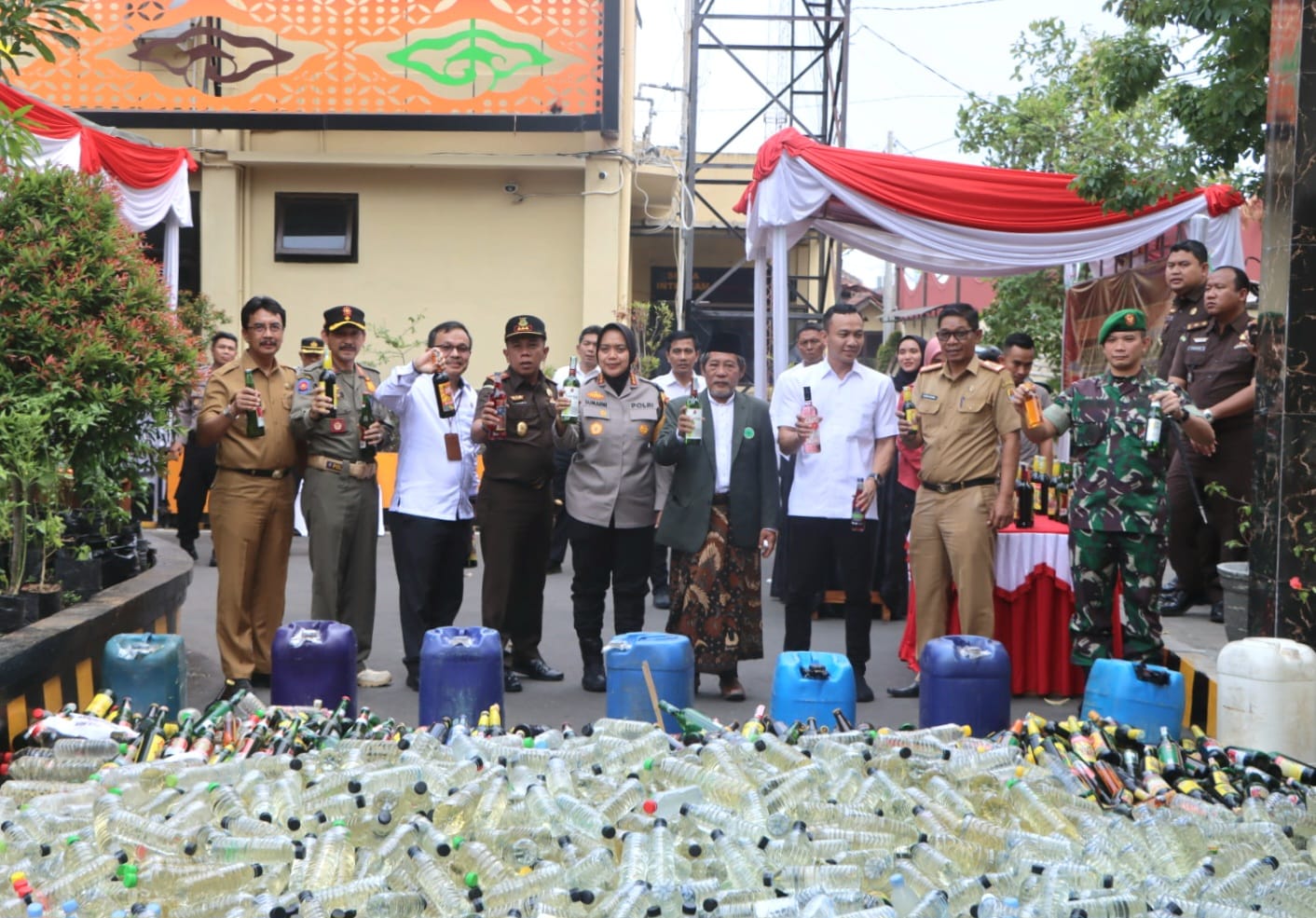 Miras Hasil KRYD dan Tipiring Polresta Cirebon, Kejaksaan dan Pengadilan Negeri Cirebon Dimusnahkan