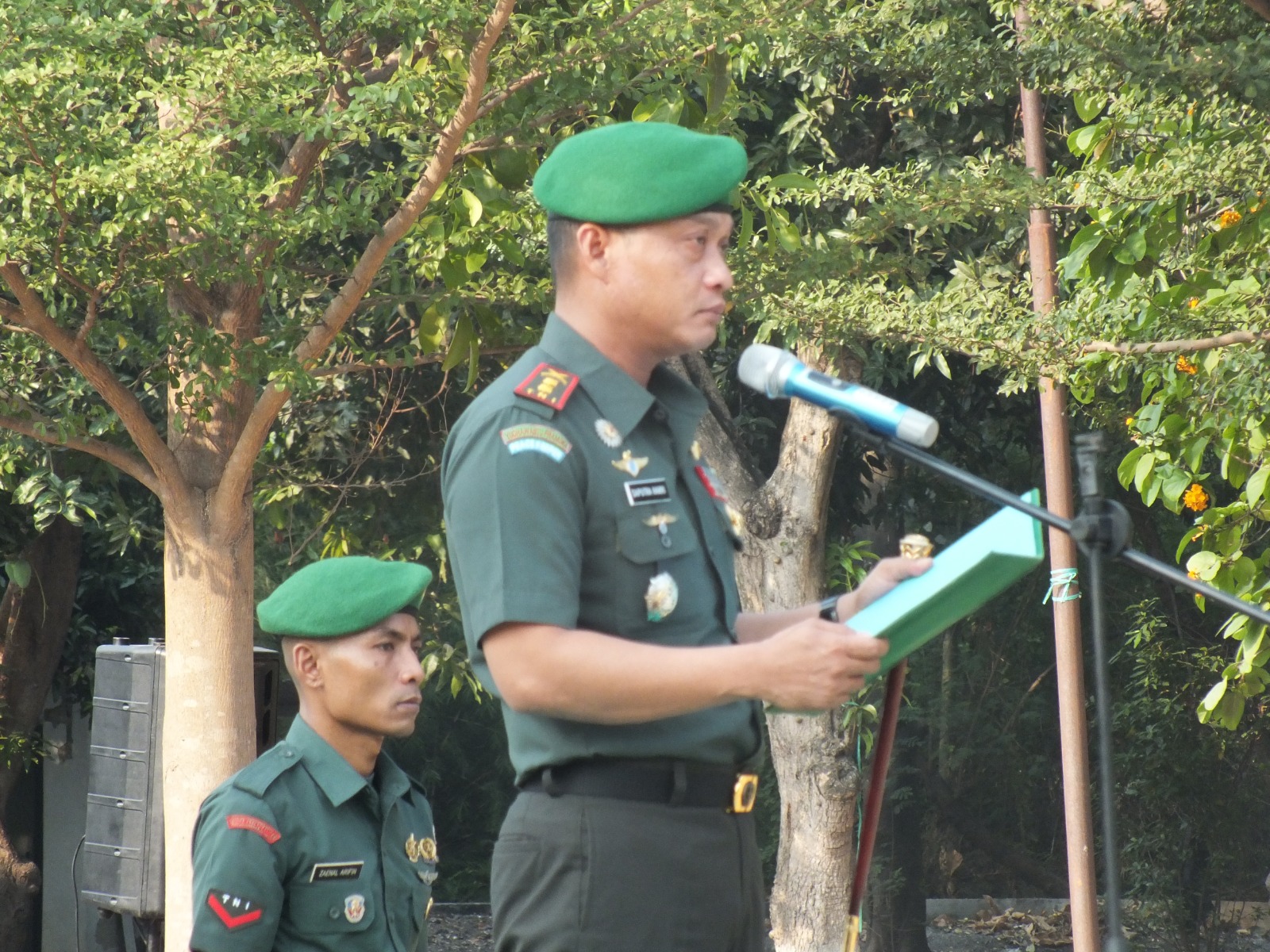 Korem 063/Sunan Gunung Jati menggelar upacara peringatan Hari Sumpah Pemuda Ke-96 Tahun 2024