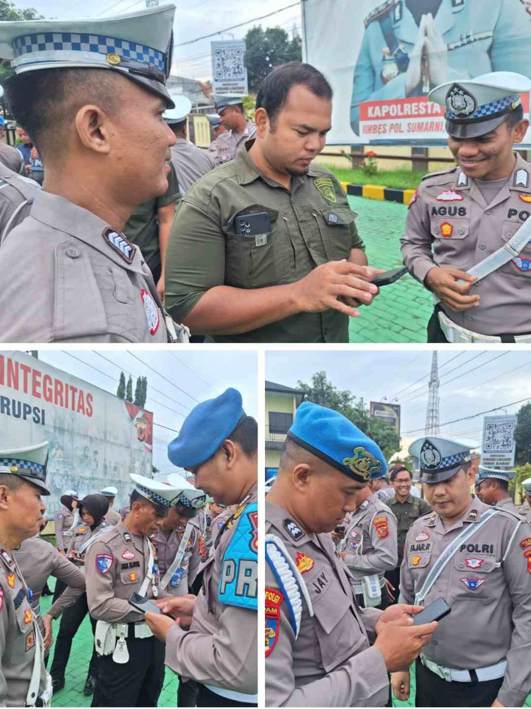 Polresta Cirebon Lakukan Pemeriksaan Handphone Personel untuk Cegah Judi Online